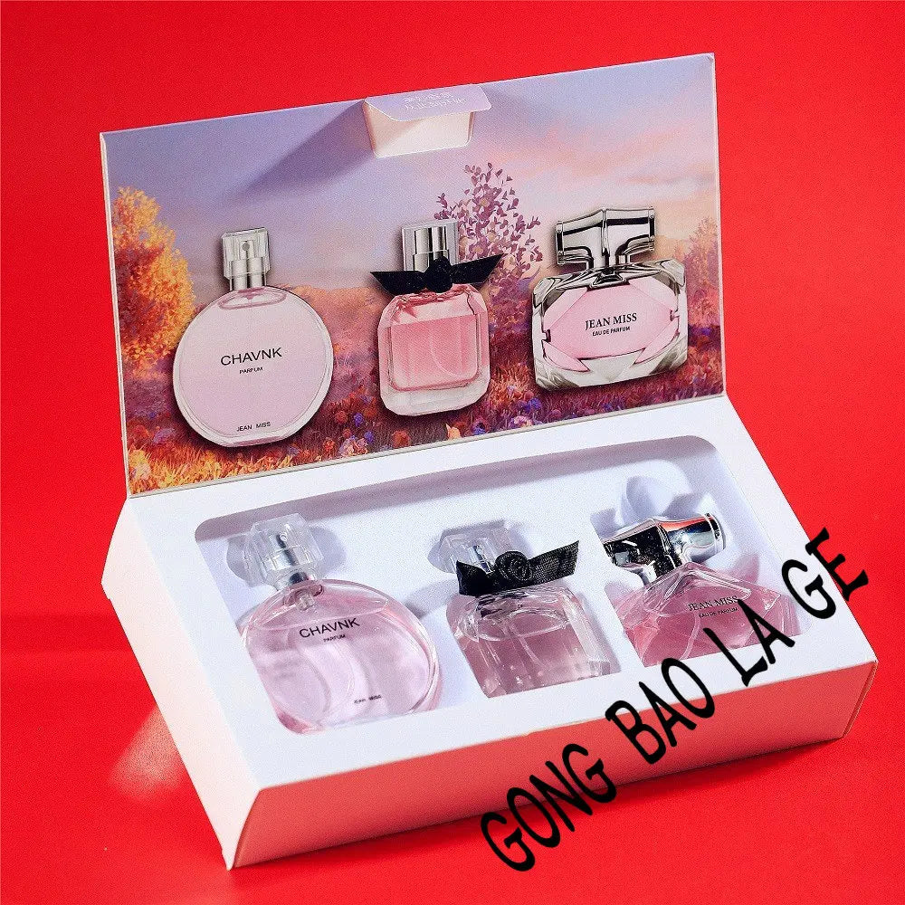 Brand 90ml Gift Box 3PCS Set Women Perfume Spray Exudes Feminine Charm Lasting Fragrance Eau De Parfum