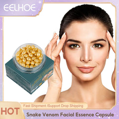 Snake Venom Facial Essence Capsule Fade Dark Spot Fine Lines Moisturizing Skin Repair Serum