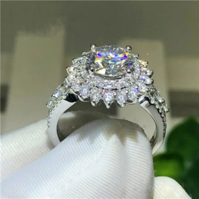 Exquisite Silver Color Wedding Rings for Women