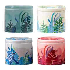 Ceramic Tea jar Storage Container Tea tin durable kitchen Spice Storage Ceramic Food Storage Jar