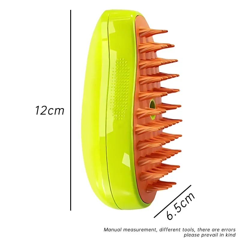 Cat & Dog Grooming Comb with Electric Spray Cat Steam Brush Soft Silicone Hair Remover