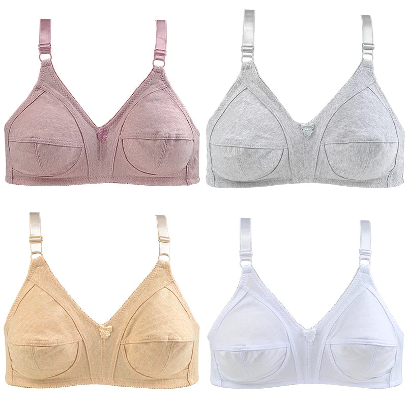 Bra For Women Wireless Bras Cotton Thin Brassiere Female Confortable Underwear Big