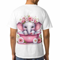 Colorful Indian Elephant Spring Color Festival Gift T-Shirt Festival Wear Clothes Men Clothing Graphic T Shirts Camisetas