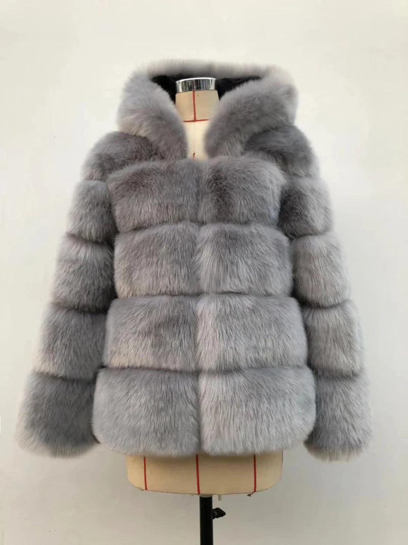 Winter Thick Warm Faux Fur Coat