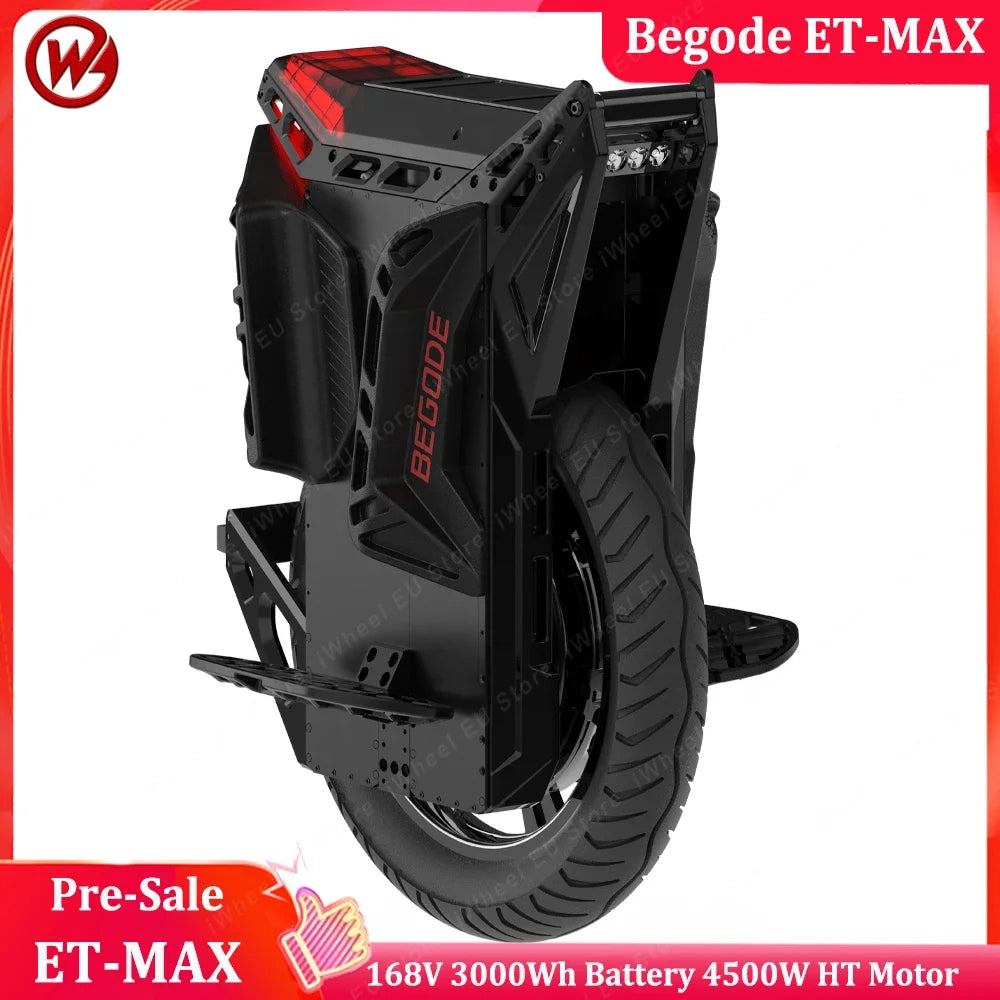 Max 168V 3000Wh 4500W Hight Torque Motor Smart BMS 48MOS Motherboard Begode ET Max Electric Unicycle