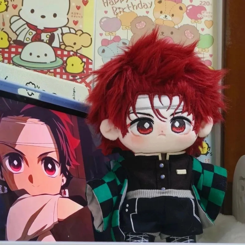 Demon Slayer Kamado Tanjirou Plush Toy Anime Kimetsu No Yaiba Nude Body Soft Stuffed Plushie Doll