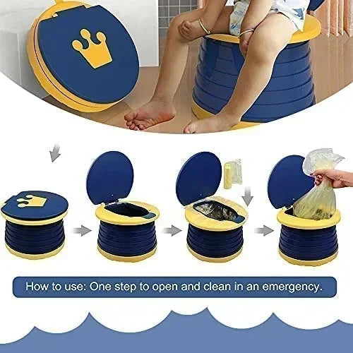 Portable Fold Potty Seat with Storage Bag