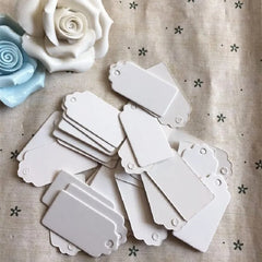 500pcs Wholesale 2*4cm Eco-Friendly White cardboard Garment Tags Women's Clothing & Accessories Tags to be mark
