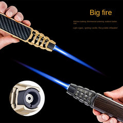 high-power windproof lighter, butane, outdoor camping barbecue, accessories