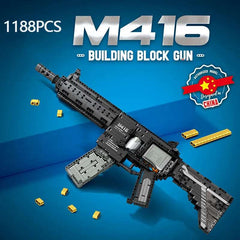 1188PCS M416 Rifle Building Block Model City Police Military Weapon Series Gun Puzzle Assembly Bricks