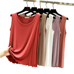 Modal Loose Tank Tops Large size Casual O-Neck T-shirt