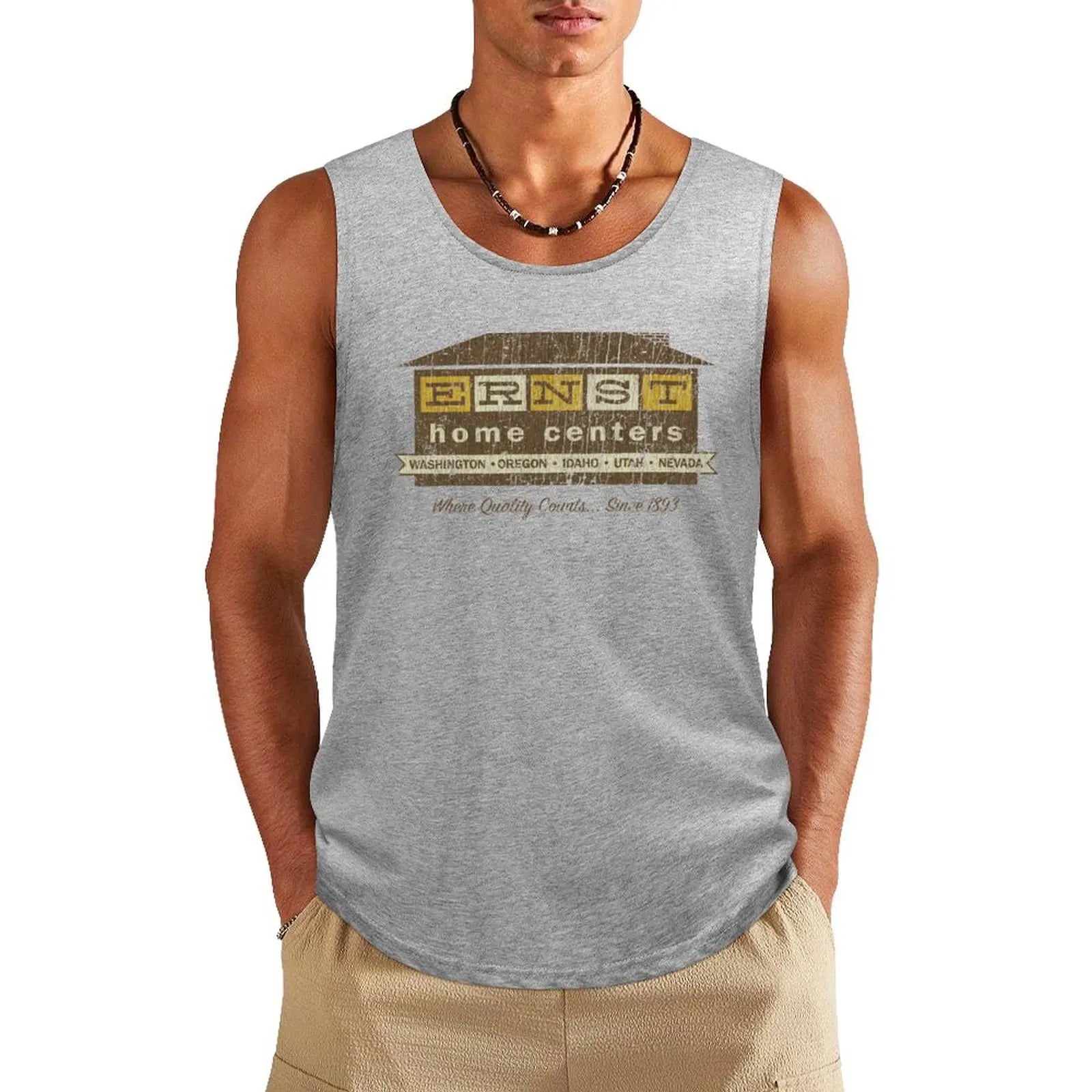 Ernst Home Centers Tank Top Sports shirt man bodybuilding for men sleeveless vests gym men