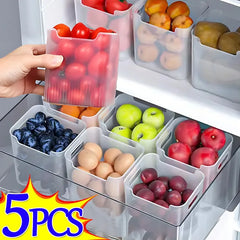 Storage Boxes Food Fresh Organizer Cold Storage Crisper Fruit Spice Food Container Boxes Home Kitchen Boxes