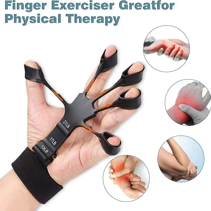 Silicone Finger Trainer Wrist Strength Exercise Hand Grip Expander