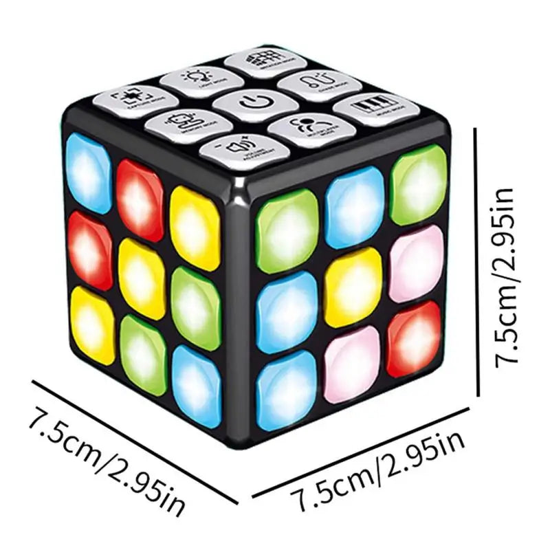 Electric Puzzle Magic Cube Sound And Flashing Musical Variety Decompression Toys