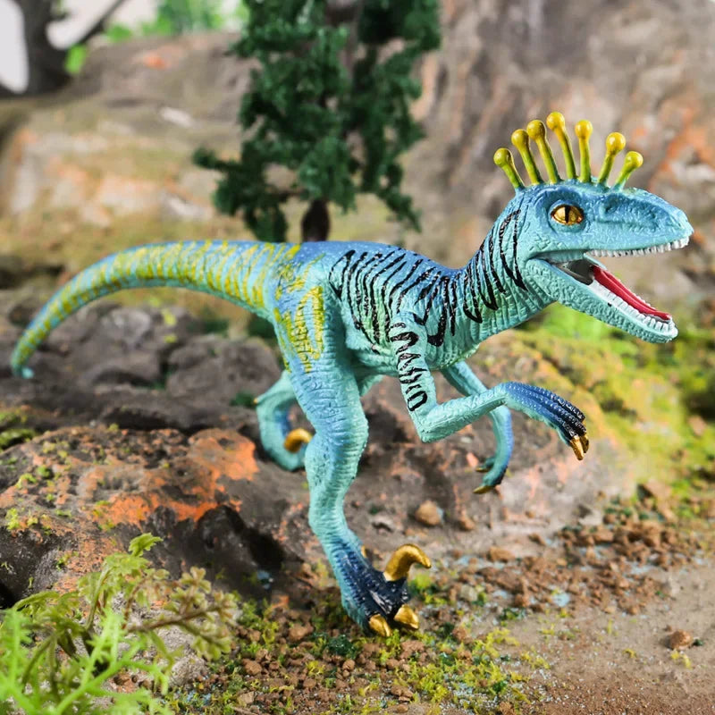 OozDec Carnivorous Eoraptor Archaeopteryx Dinosaur Toy Children Boy Simulation Solid Model Wild Animal Model Jurassic World