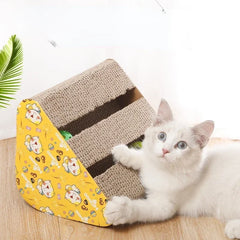 Pet Double Slot Triangle Cat Scratching Board