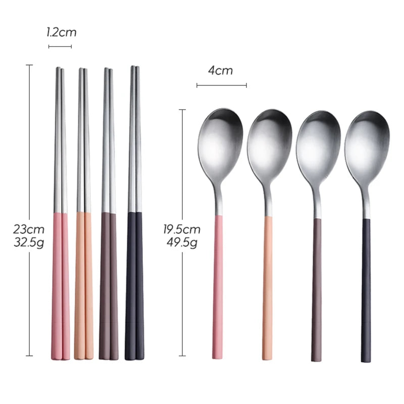 Spoons Chopsticks Tableware Set Spoon Chopsticks Dinnerware Set Kitchenware Dinner Set