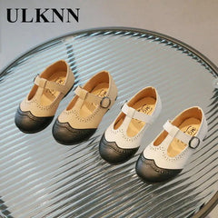 Student Casual Single Shoes Children's T-shaped Princess Shoes