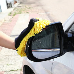 Thickened Chenille Car Wash Gloves Coral Fleece Foaming Glove Soft Motorcycle Washing Cloth