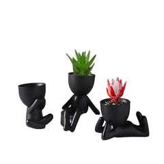 Abstract Figures Flower Pots Ceramic Vase