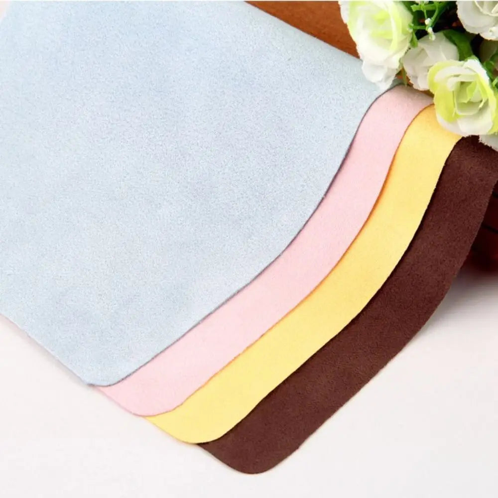 Eyewear Accessories Glasses Cleaner Multi-color Superfine Fiber Microfiber Cleaning Cloth Suede Lens Cloth