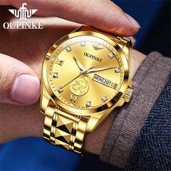 Luminous Waterproof Automatic Mechanical Man Wristwatch