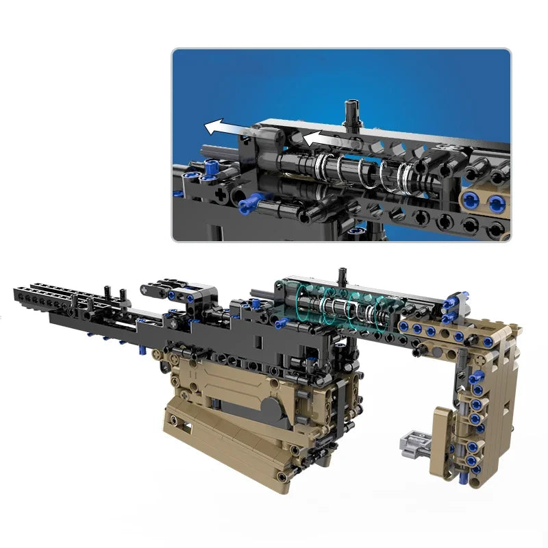 1406pcs SCAR Electric Assault Rifle Gun Model Building Blocks Technical Guns Bricks PUBG Military SWAT Weapon Toys