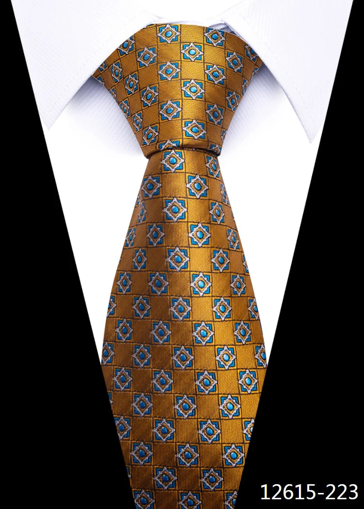 Woven Handmade Silk Tie Fit Wedding Gravatas Male Ivory Clothing Accessories