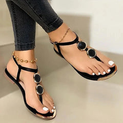 Women's Sandals Buckle Strap Flip Flops Women's Fashion New In Summer Casual Soft Sandals