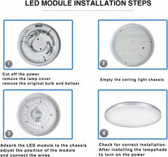 110V 220V LED Light Ceiling Fan Replacement Magnetic Module Lights