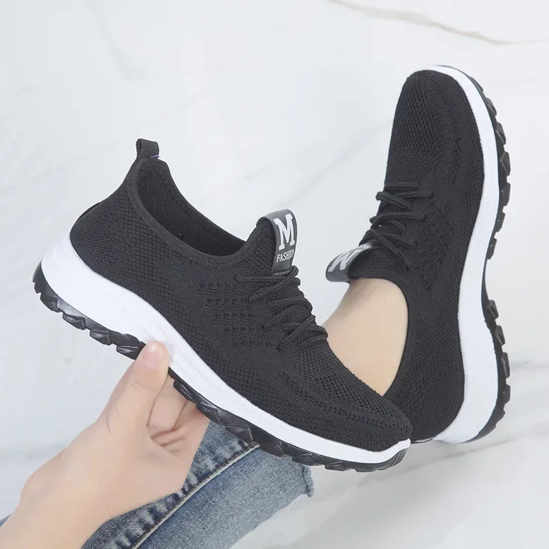 Women Sneakers Mesh Vulcanized Shoes Spring Ladies Casual Flats Sneaker