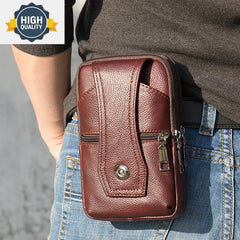 Waist Bag Fanny Phone Pouch Outdoor Satchel Shoulder Male Small On Belt Purse Cigarette Case Leather Hook Bum s