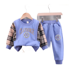 New Spring Autumn Baby T-shirt Pants 2Pcs Suits Toddler Tracksuits