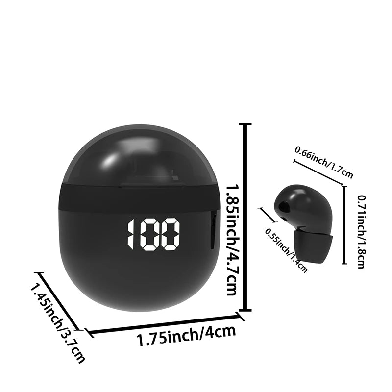 Mini Invisible Bluetooth Headset TWS Wireless In-Ear Earphones