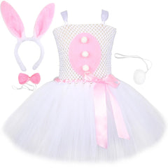 Baby Girls Easter Bunny Tutu Dress for Kids Rabbit Cosplay Costumes