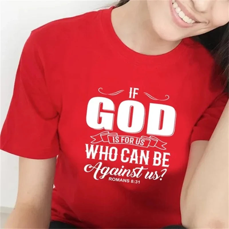 T Shirt Women Fashion Jesus Faith God Religious Graphic Tee Shirt Casual Short Sleeve Tops