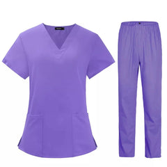 Pet Grooming Doctor Uniforms Non-sticky Hair Nurse Women Thin and Light Fabric Medical Clothes