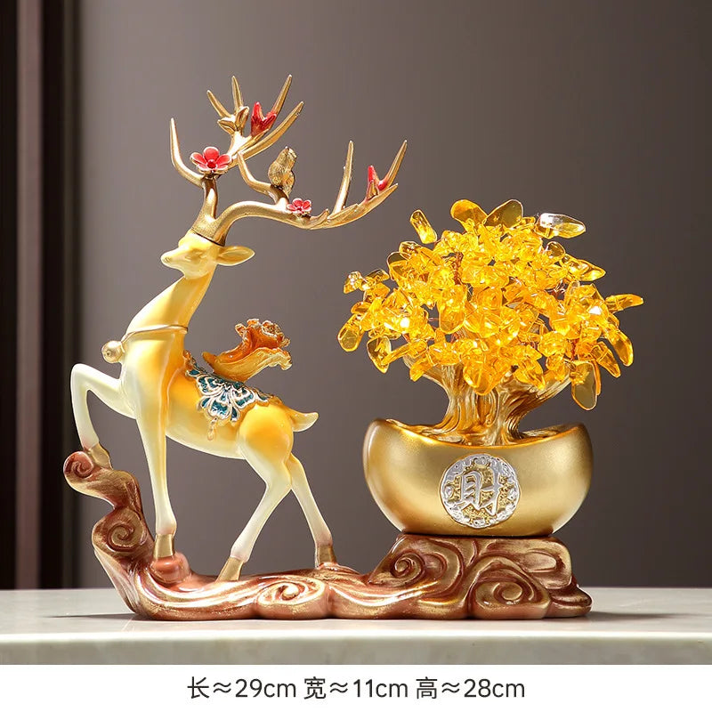 Charm Ornaments Yuan Treasure Fortune Tree Crafts Fashion Atmospheric Animal Painting Exquisite Decorations