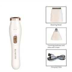 Multifunctional women's shaver USB charging 3-in-1 full-body washing hair removal instrument shaver eyebrow trimmer