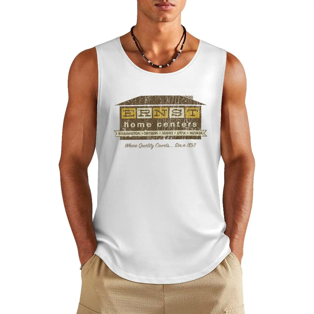 Ernst Home Centers Tank Top Sports shirt man bodybuilding for men sleeveless vests gym men