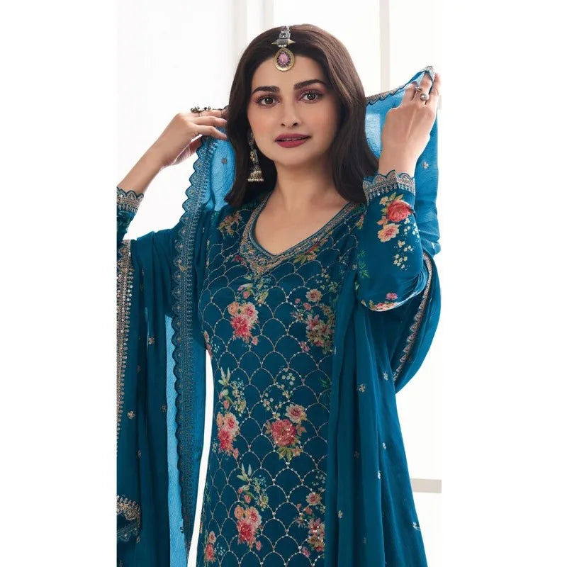 Latest South Asian Wear Indian Pakistani New Fashion Salwar Kameez Plazzo Suits