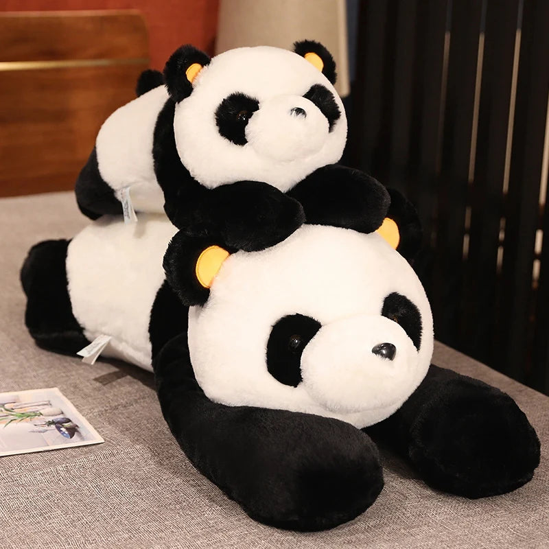 60cm-120cm Giant Panda Plush Toys Soft Sleep Pillow Cartoon Animal Bear