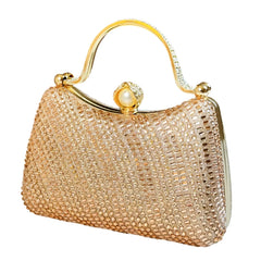 Diamond Evening Bag Women Bag  New Shoulder Crossbody Bag Sparkling Shining Wave Handbag