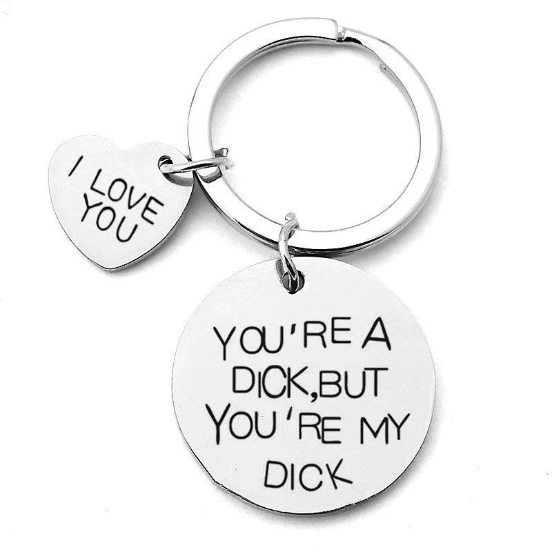 Birthday Gift For Girlfriend Funny Letter Keychain Boyfriend Gift Valentines Day Present