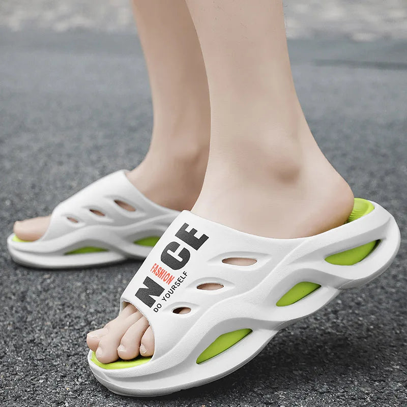 Summer Men Slippers Fashion Platform Sandals Outdoor Garden Shoes Beach Slippers