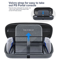 Carrying Case for Playstation 5 PS5 Storage Bag EVA Carrying Case Shockproof Protective Cover with Pocket for PS Portal Console