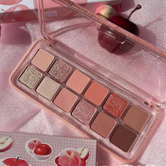 Eye Shadow Palette For Swollen Eyelids Matte Pearlescent Natural And Long-lasting Brightening