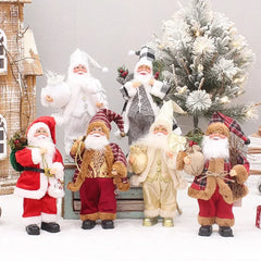 Xmas Decor for Home Navidad Party Ornaments Christmas Ornaments Santa Claus Doll with Gift Bags