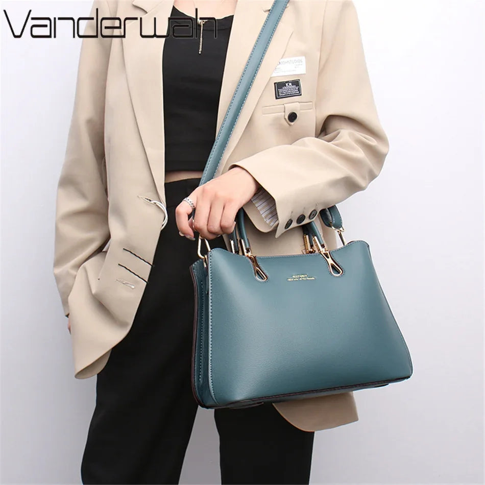 Bags for Women Soft Leather Designer Brand Shoulder Messenger Hand Bag Small Casual Tote Bag Sac